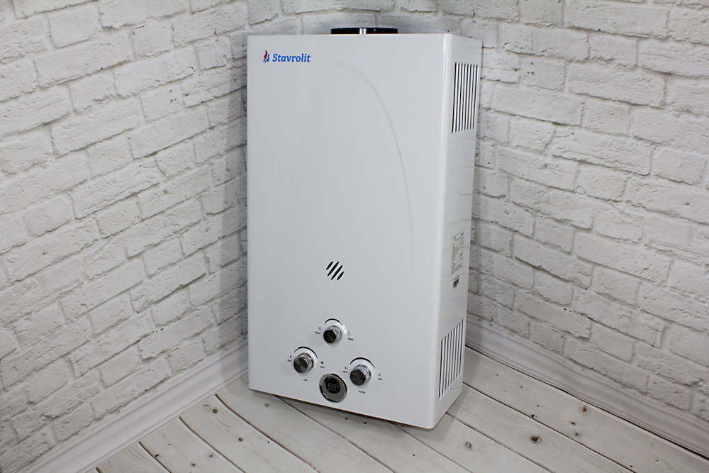 Газовая колонка STAVROLIT 12л (белая) - купить с доставкой по выгодным ...