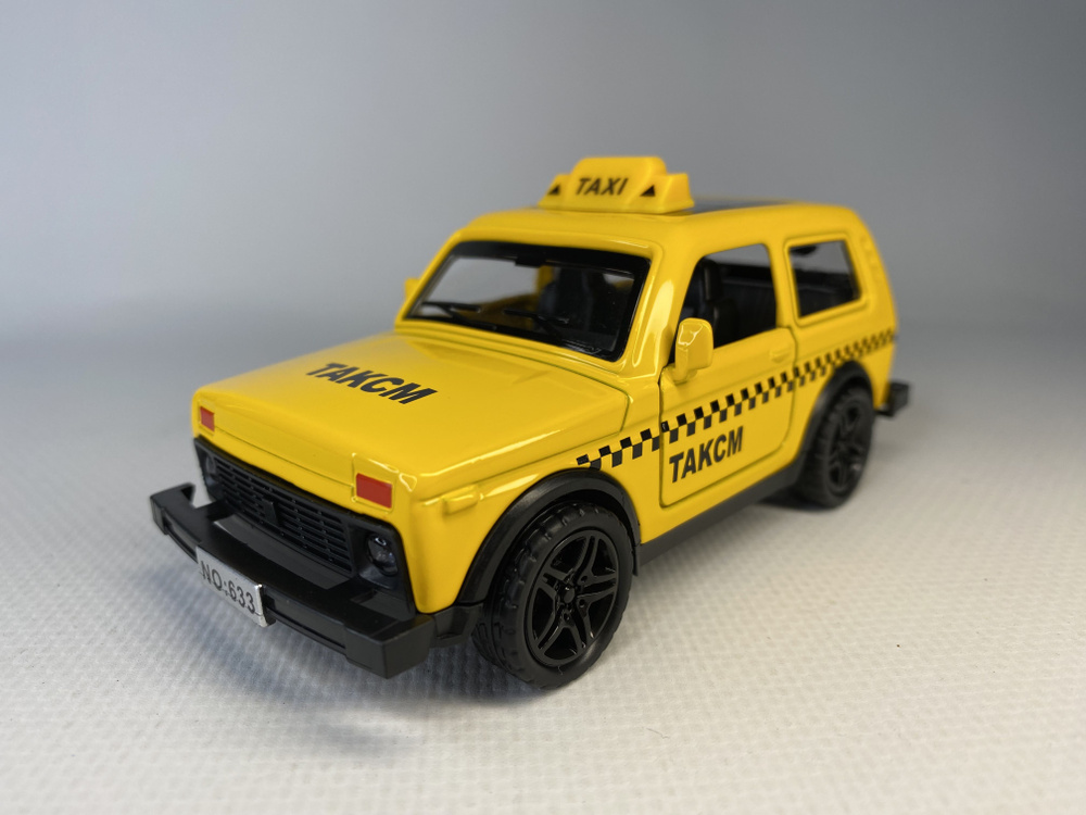 Модель-игрушка Лада-Нива такси с инерционным механизмом / без коробки ...