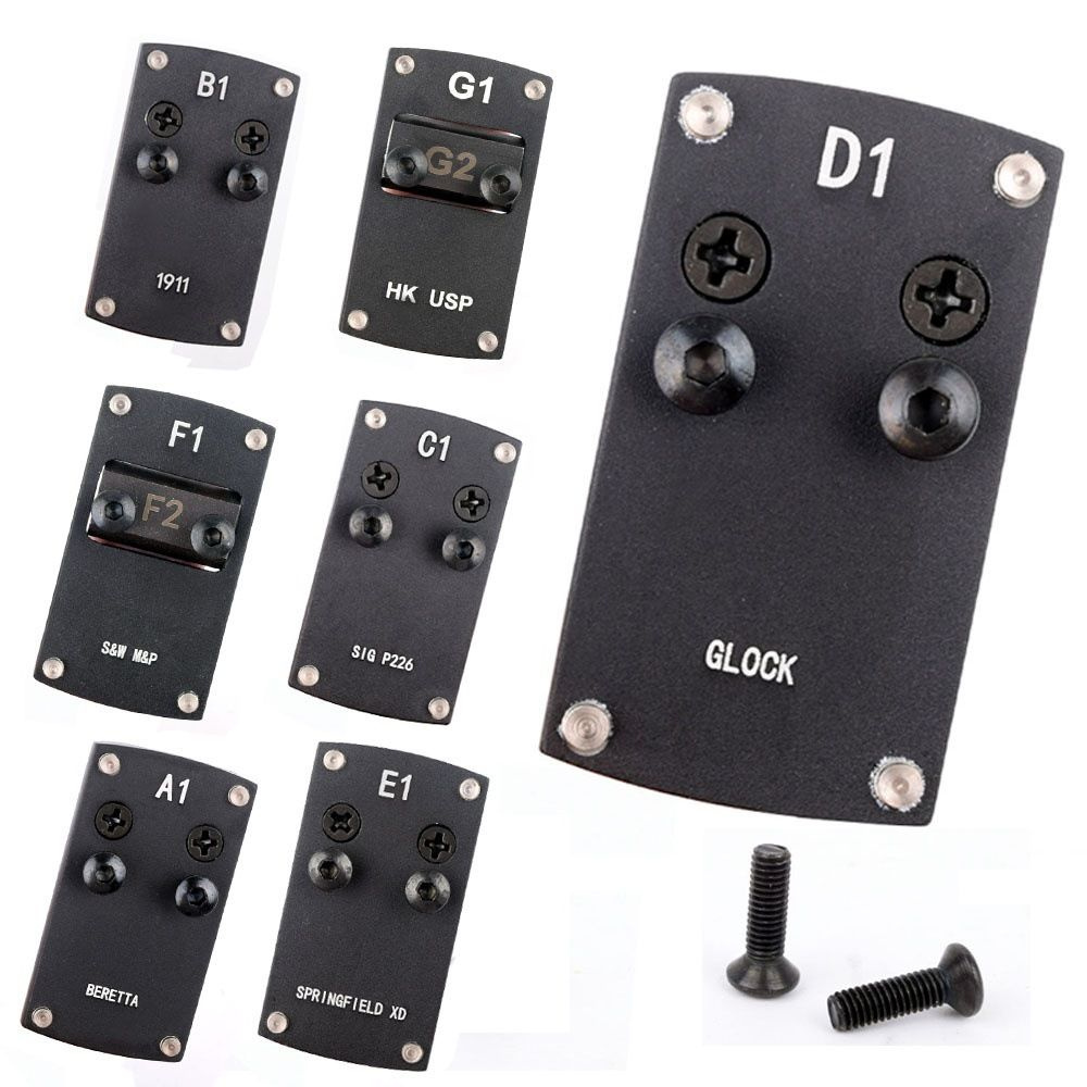 Переходная пластина для крепления светоотражающего прицела Glock ...