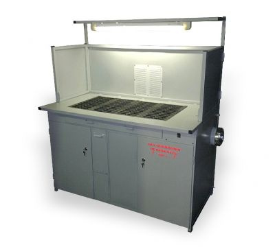 Стол сварщика ССК-13-8-85 с вытяжкой и пусковым управлением - купить по ...