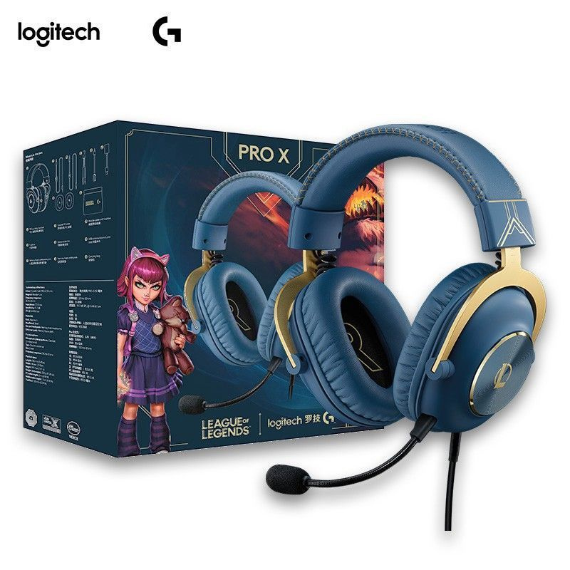 Игровые наушники Logitech G PRO X League of Legends Edition синий ...