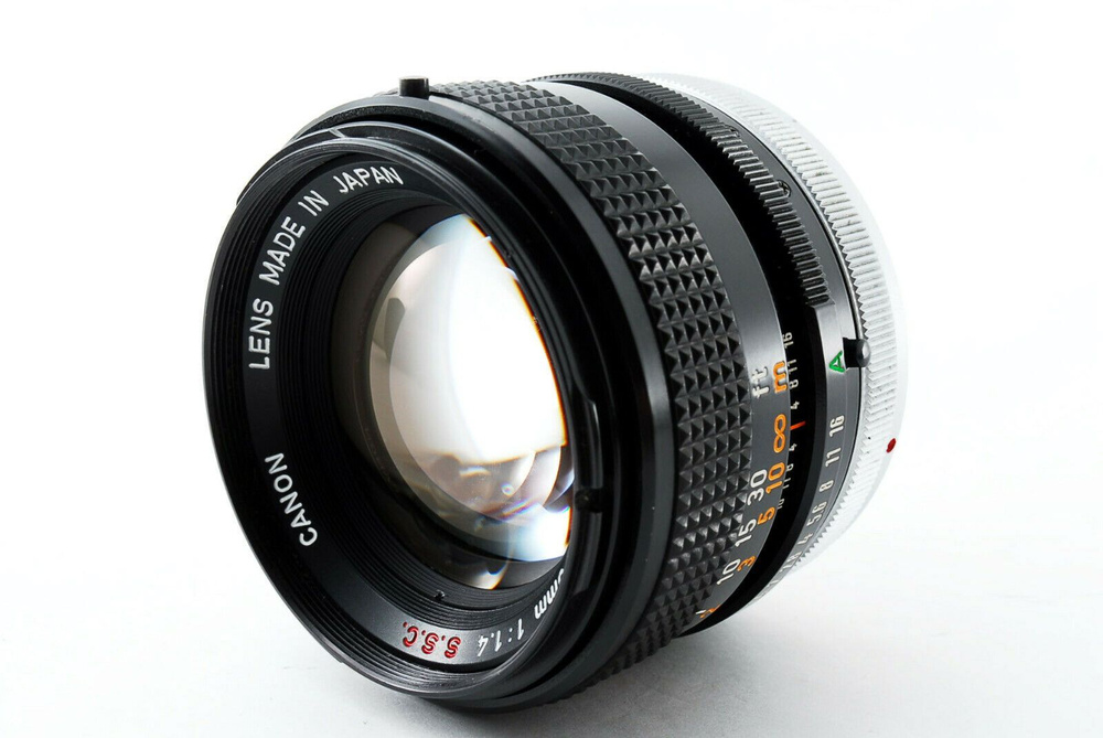 超美品 CAON FD 50mm f1.4 S.S.C. MF B311 Canon FD 50mm F1.4 S.S.C. Popular old lens Used lens | eBay