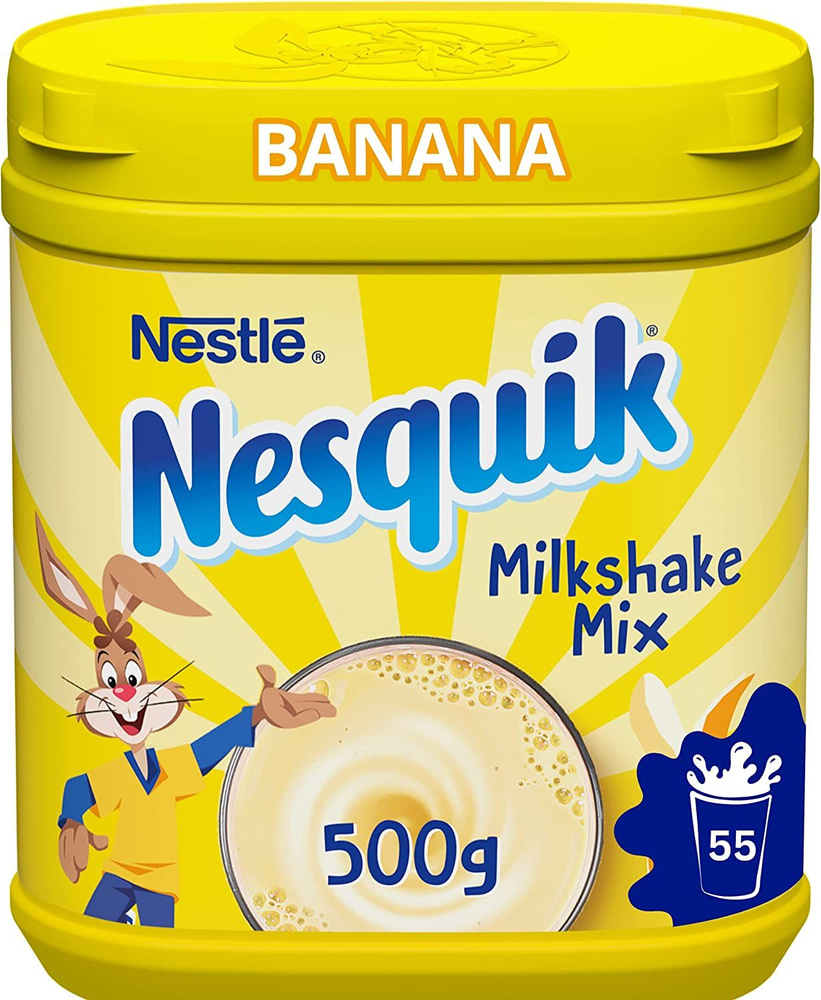 Какао-напиток быстрорастворимый Nesquik Милкшейк Микс Банан 3 x 500 г ...