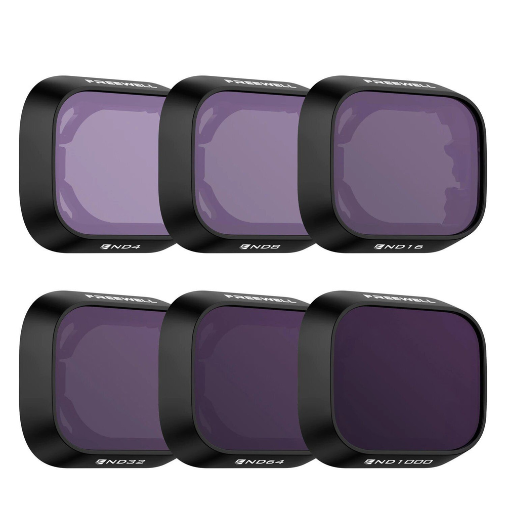 Набор из 6 ND фильтров FreeWell для дрона квадрокоптера DJI Mini 3 Pro ...