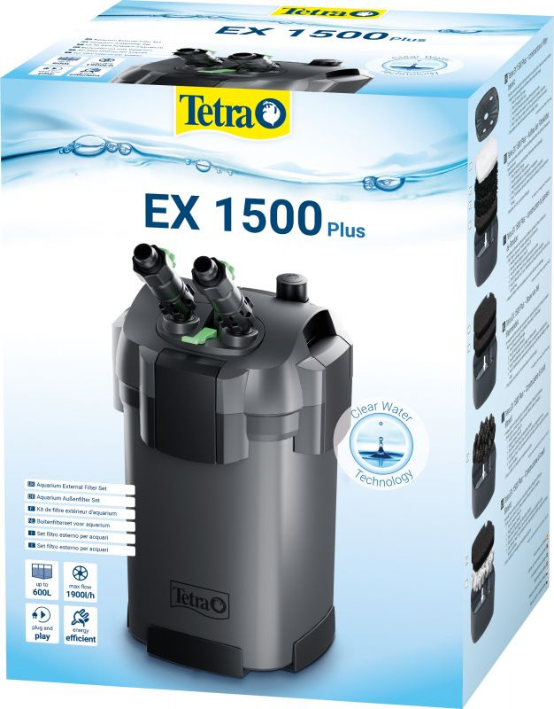 Внешний фильтр для аквариума Tetra EX1500 plus, 1900л/ч, 17,5Вт на 300-600л  #1