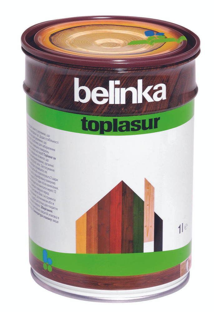 Belinka Toplasur/Белинка Топлазурь, 1л , Цвет №25 Пиния, лазурное покрытие  #1