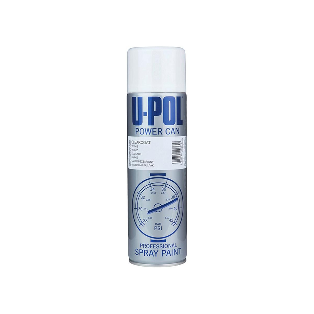 Лак с высоким глянцем U-POL Power Can Clearcoat PCLC/AL аэрозоль 500 мл.