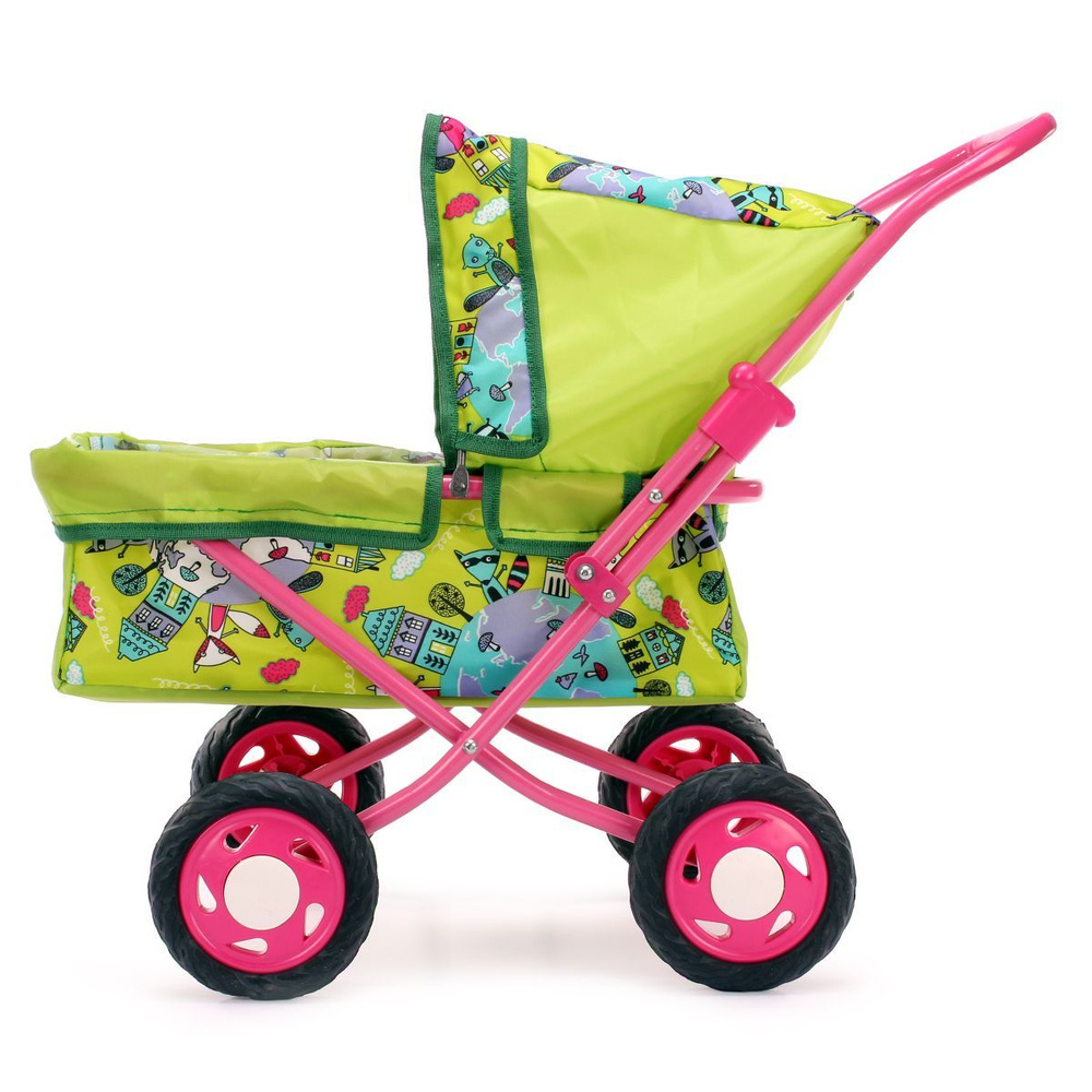 Коляска для куклы №2, Ясюкевич , лежачая, металлический каркас 55-52-30 ...