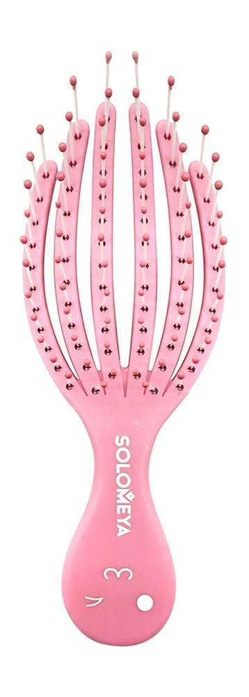 Solomeya Расческа для сухих и влажных волос мини, РозовыйОсьминог ...