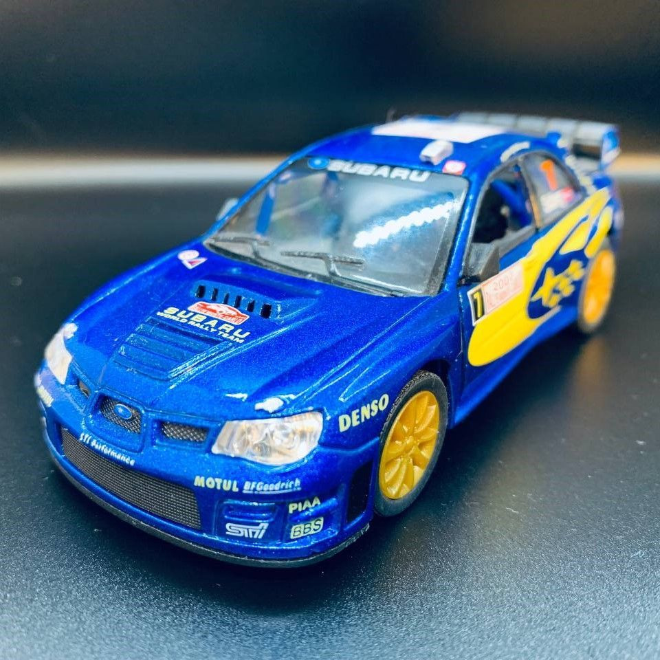 Машинка металлическая Субару Импреза Раллийная Subaru Impreza WRC 2007 Kinsmart 1:36 5328DKT инерционная, #1