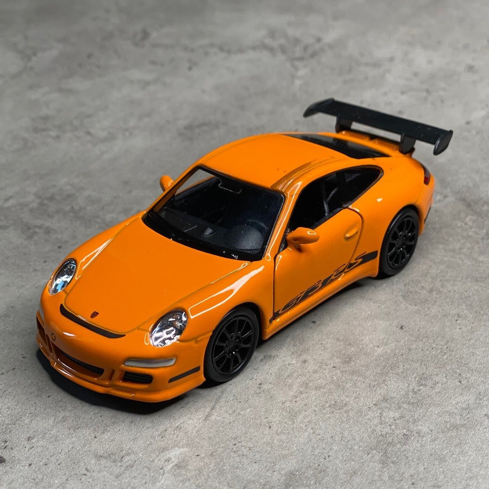 Металлическая машинка Welly PORSCHE 911 GT3 RS Порше 911 ГТ3 РС,  инерционная, цвет Оранжевый - купить с доставкой по выгодным ценам в  интернет-магазине OZON (1237176013)