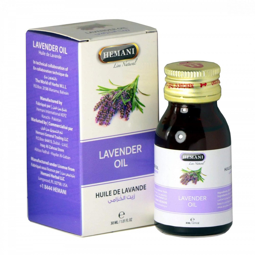 Hemani Лавандовое масло, Lavender oil, Хемани, 30 мл - купить с ...