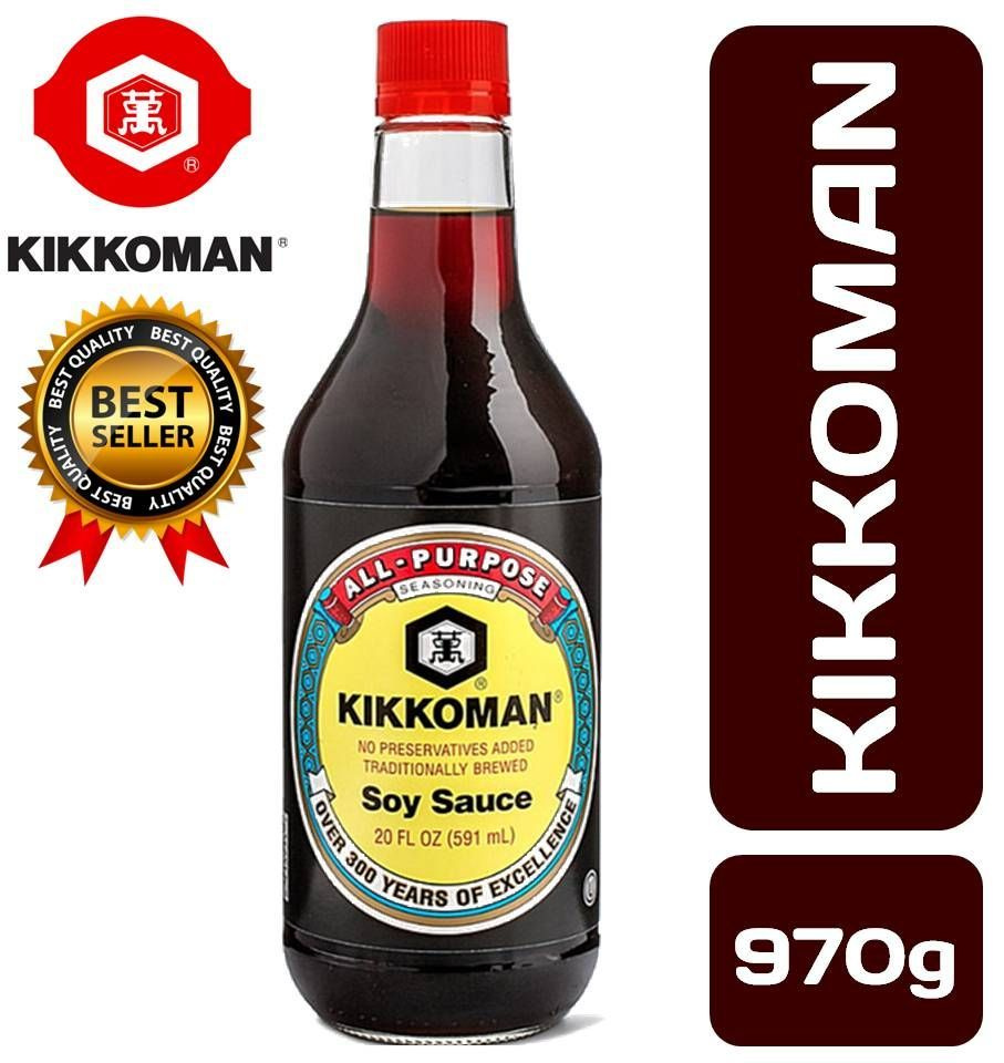 KIKKOMAN Соус соевый 591мл (Стекло) НАТУРАЛЬНО СВАРЕННЫЙ ОРИГИНАЛ ...