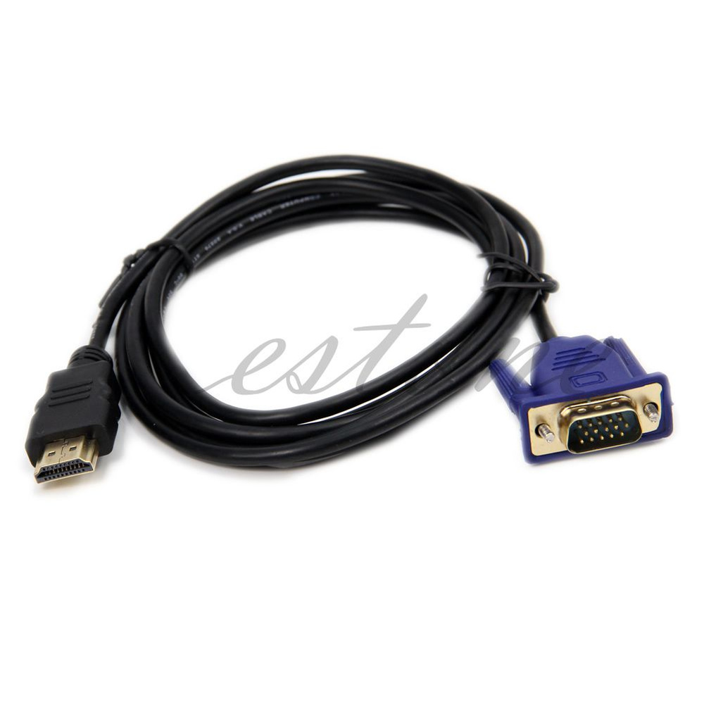 Совместимый с HDMI и VGA кабель 1080P Male to VGA Male Видео конвертер ...