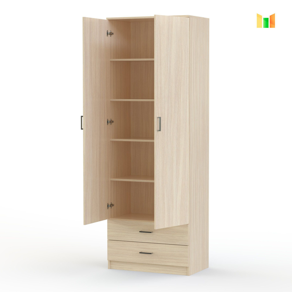Шкаф распашной BestMebel Шкаф Эконом 8, 90x55x220 см - купить по ...