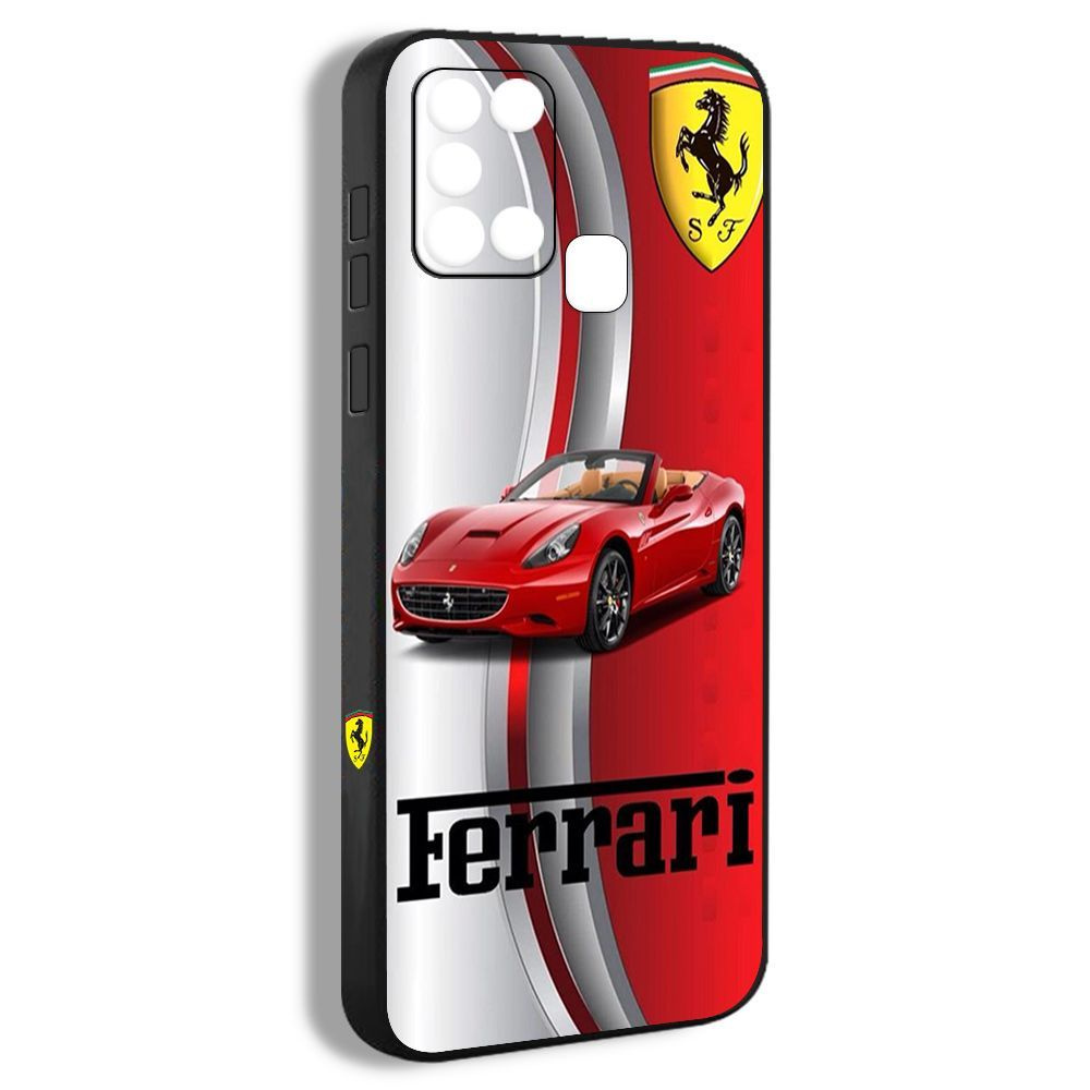 чехол для смартфона Подходит для Samsung Galaxy A21S Ferrari машина  гоночный эстетический дизайн HCA13 - купить с доставкой по выгодным ценам в  интернет-магазине OZON (1141051373)