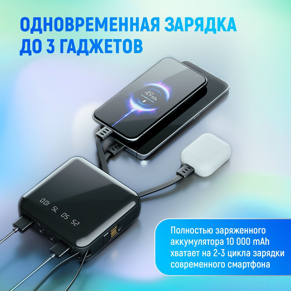 Внешний аккумулятор (Power Bank) KupreenkoNG-002245черный - купить по  выгодным ценам в интернет-магазине OZON (1173321708)