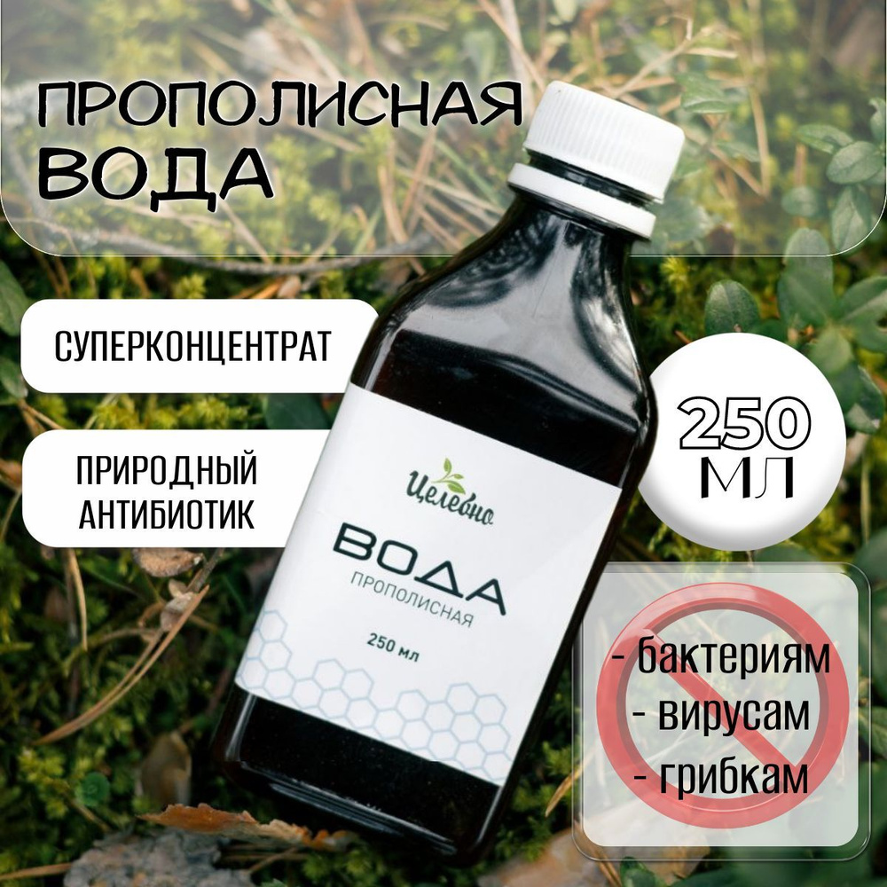 Вода прополисная Целебно, 250 мл - купить с доставкой по выгодным ценам ...