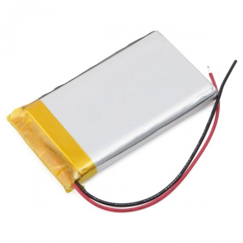 Универсальный аккумулятор под пайку 2 контакта small 30x20x7 mm 3.7V 350mAh 702030  #1