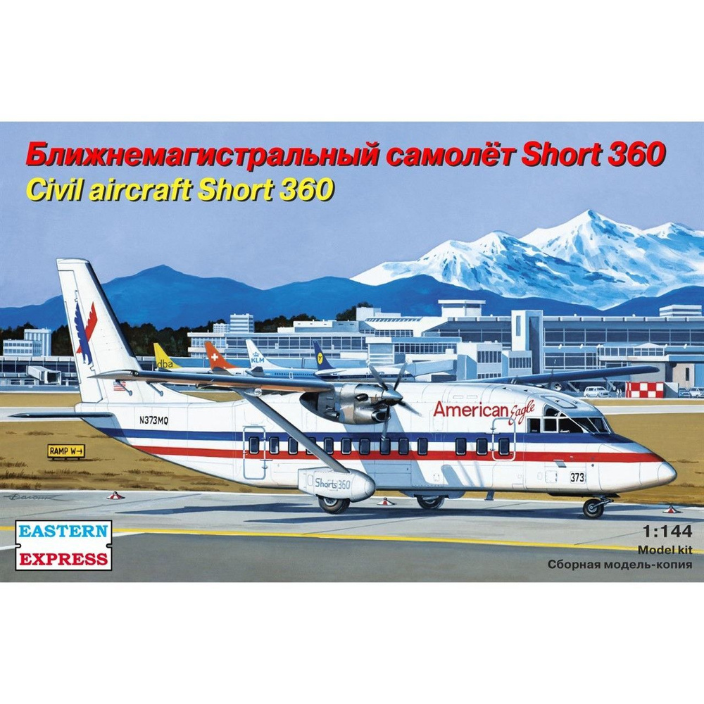 Сборная модель Пассажирский самолет Short-360, Восточный Экспресс, 1/144  #1