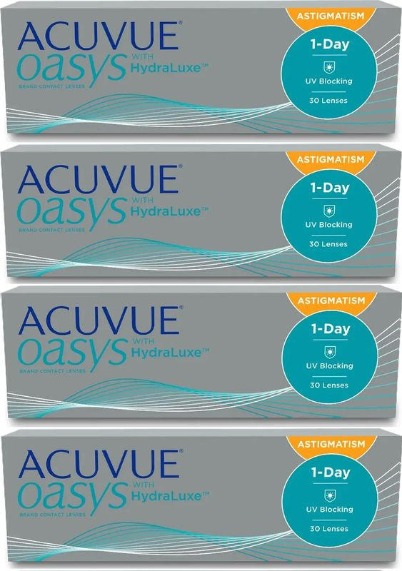 1-Day Acuvue Oasys for Astigmatism. Цилиндр(Cyl) -1.25. Ось(Ax) 90. Сфера(Sp) -7.50 / 14.3 / 8.5, 120 #1