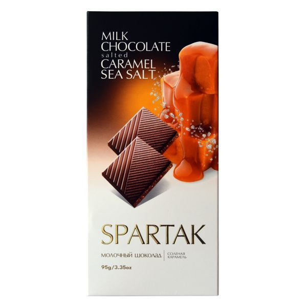 Шоколад Спартак молочный с солёной карамелью 5 шт по 95 г  #1