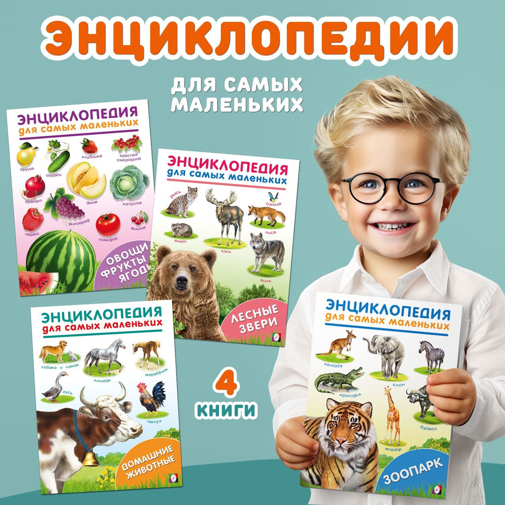 Детские книги для развития ребенка из серии "Энциклопедия для самых маленьких", комплект из 4 изданий #1