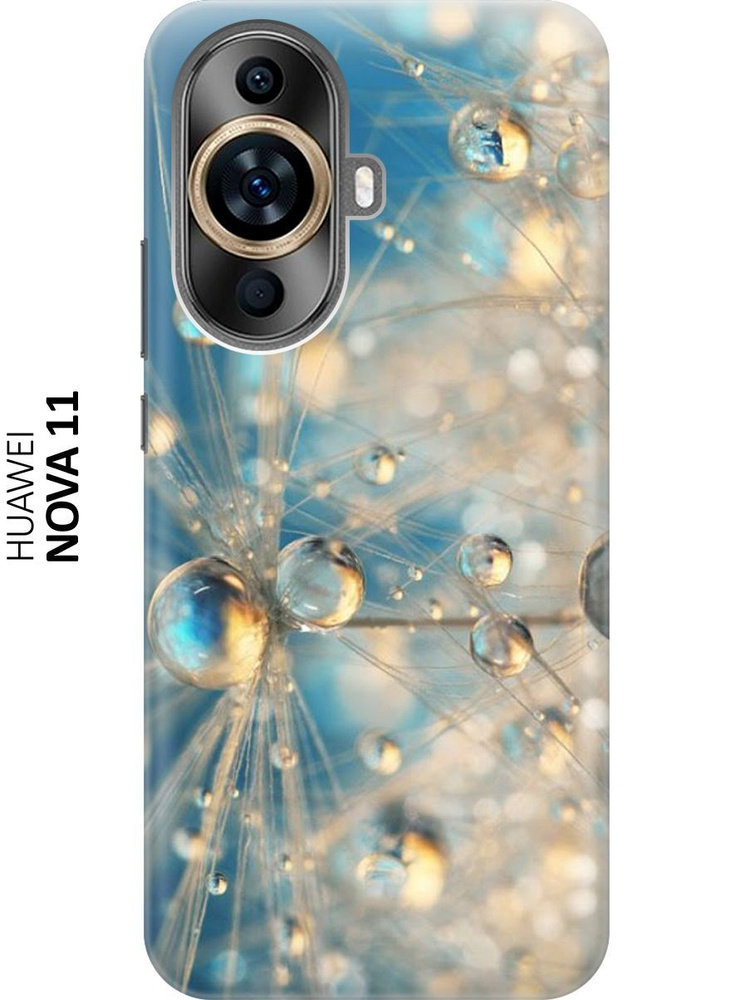 Силиконовый чехол Одуванчик в капельках на Huawei nova 11 / Хуавей нова ...
