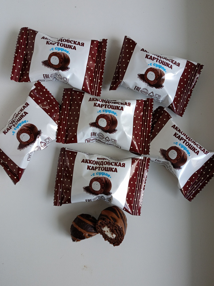 Конфеты "АККОНДОВСКАЯ КАРТОШКА с суфле /500 гр/ АККОНД - купить с ...