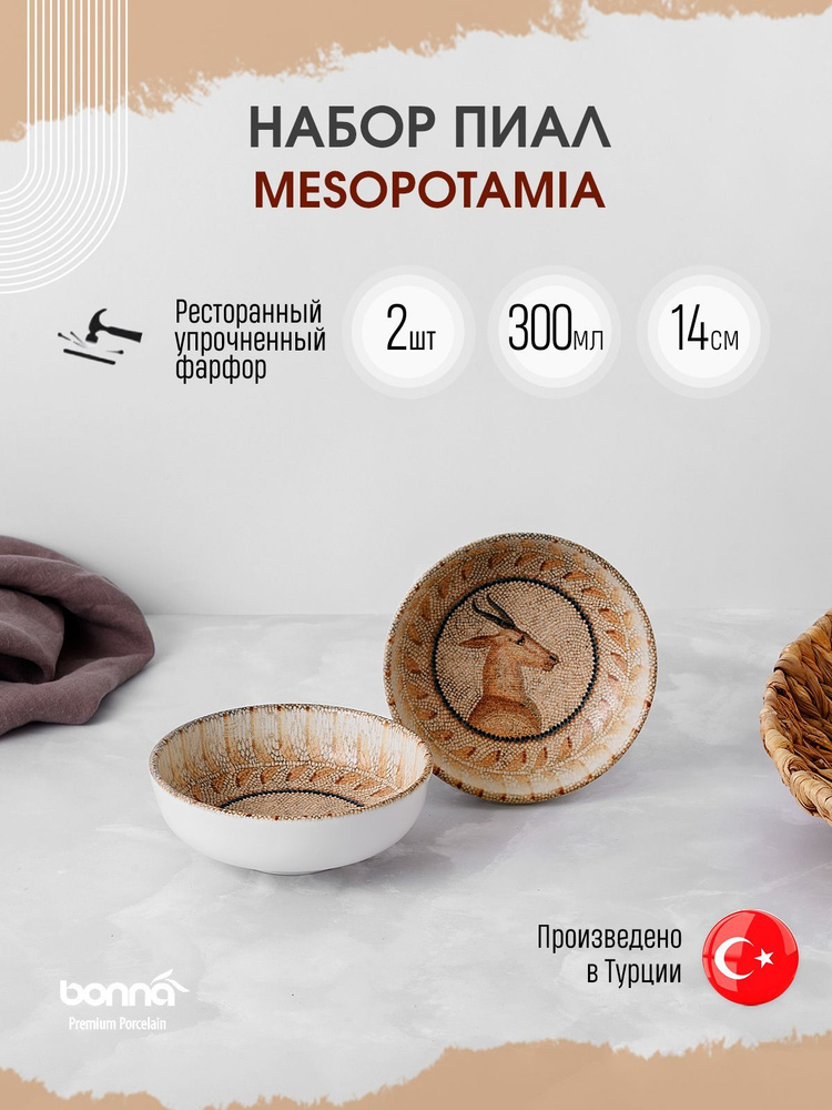 Bonna Mesopotamia набор из 2 пиал 300 мл, фарфор #1