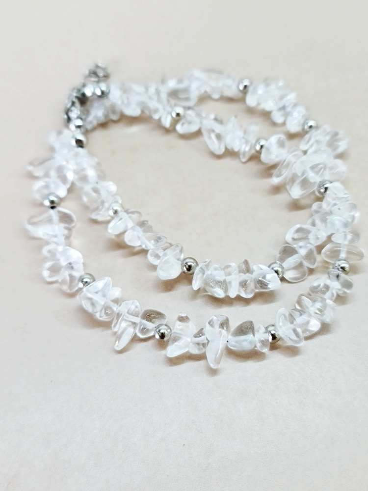 Чокер ENJOY Crystal Clear ожерелье бусы из горного хрусталя ручная ...