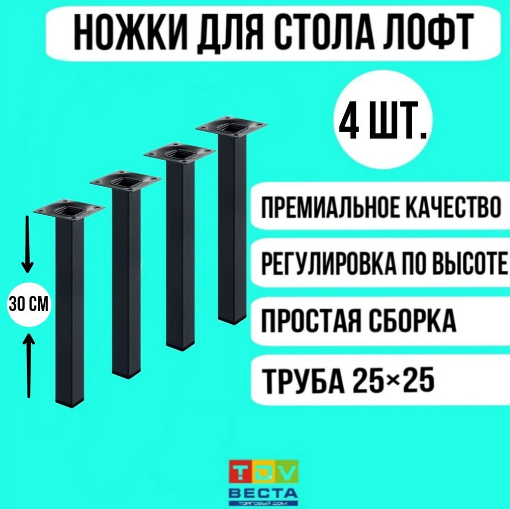 Ножка для мебели регулируемая300 мм - купить по низкой цене с доставкой в  интернет-магазине OZON (1189553922)