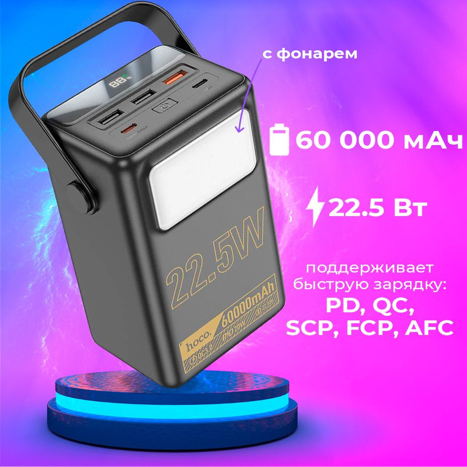 Внешний аккумулятор (Power Bank) hoco AD_id-35945 - купить по выгодным  ценам в интернет-магазине OZON (1215234391)