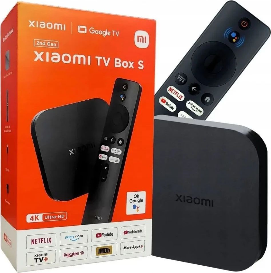 Приставка Xiaomi Mi TV BOX S 2nd GEN Global, чёрная