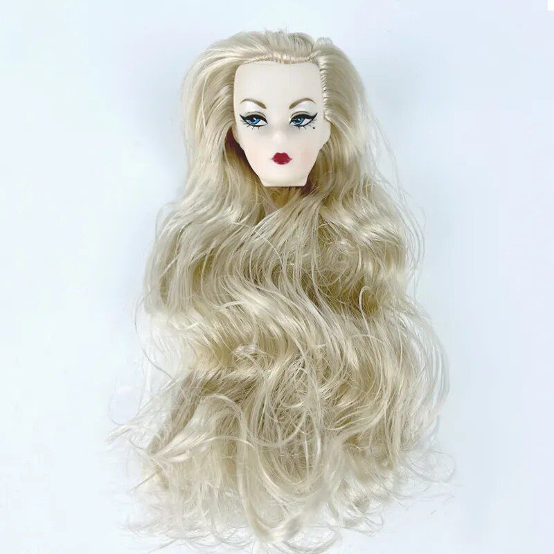 Кукольная голова с волнистыми кудрями Blue Eye для кукольных голов 11,5 ...