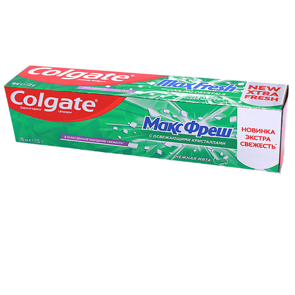 Зубная паста Colgate Макс Фреш Нежная мята с освежающими кристаллами для свежего дыхания и защиты от #1