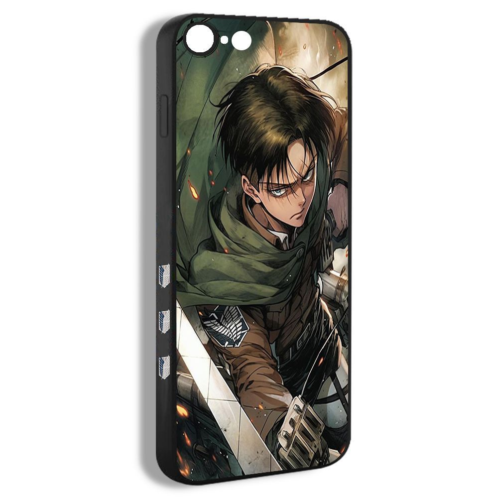 Чехол на iPhone 8 Леви Аккерман аниме Атака титанов Леви Levi attack on  titan KAT25 - купить с доставкой по выгодным ценам в интернет-магазине OZON  (1238421848)