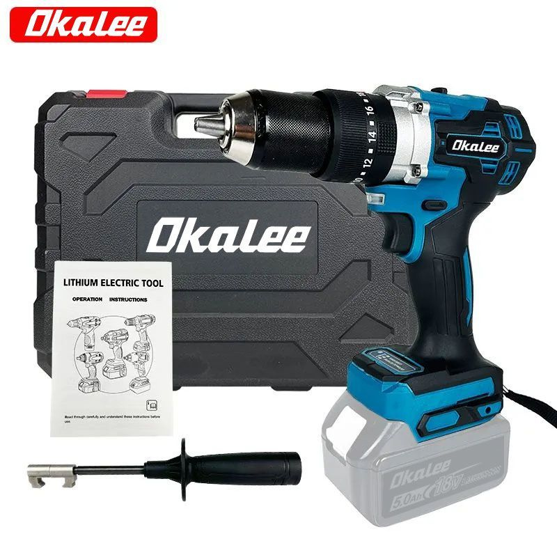 OKALEE TOOL Tool 850Нм 13мм Pro Бесщеточная Аккумуляторная Ударная ...