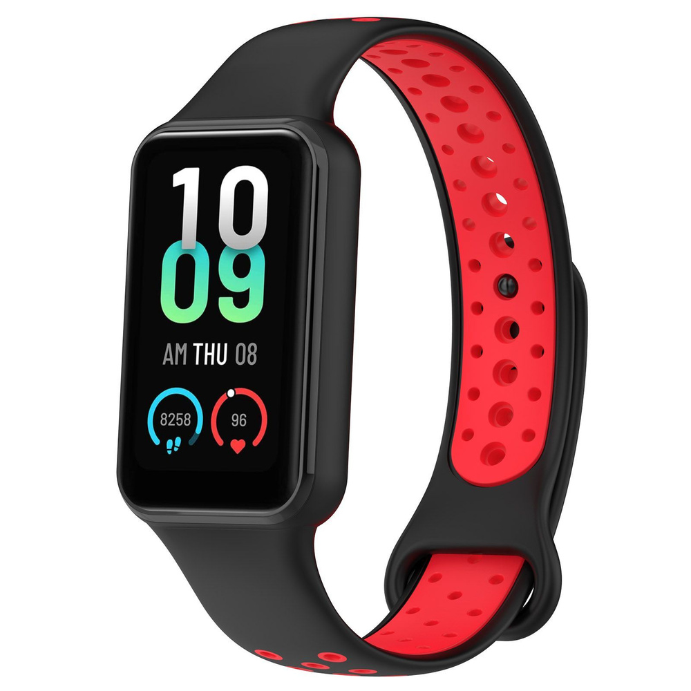 Двухцветный силиконовый ремешок для Xiaomi Smart Band 8 Active #1