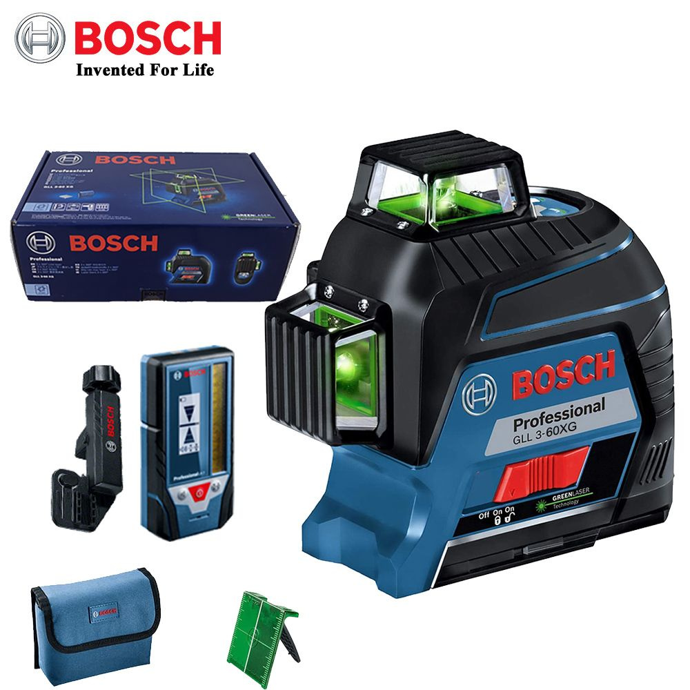 Купить Лазерный уровень Bosch GLL3-60XG, 12 линий, зеленый луч, 30М, 0 ...