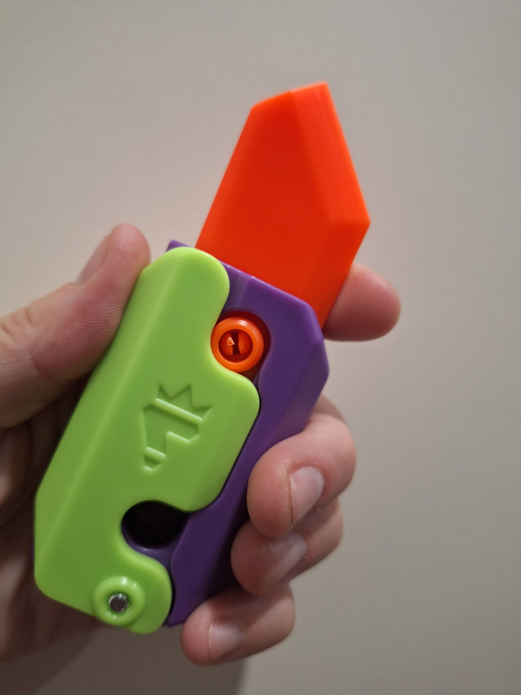 Нож антистресс "бабочка" игрушечный. Салатовый. Нож морковка - купить с ...