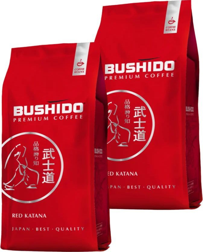 Кофе в зернах Bushido Red Katana/ Зерновой Бушидо 227 грамм - 2 штуки  #1