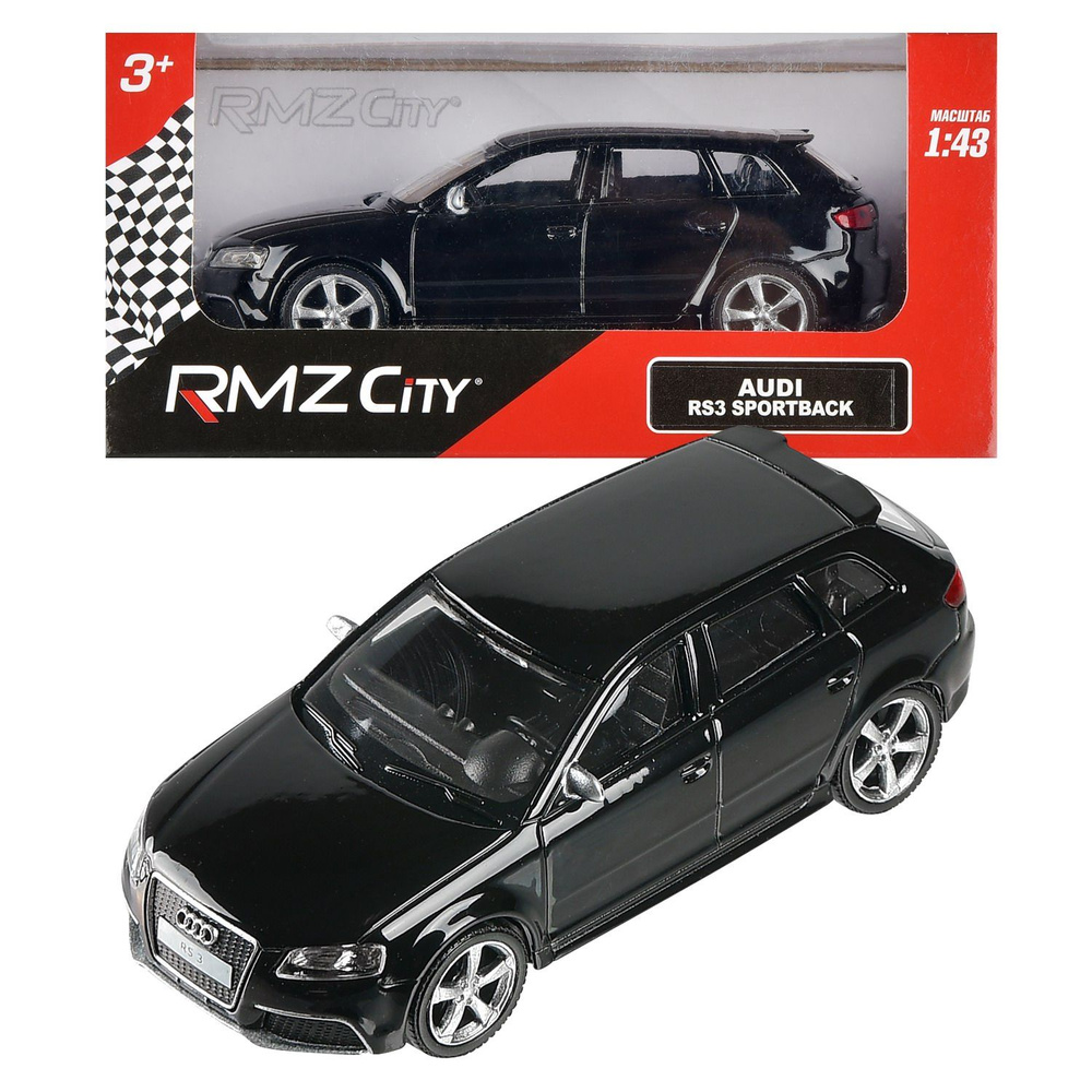 Машина металлическая RMZ City 1:43 Audi RS3 Sportback без механизмов, цвет  черный, 10,00х4,17х3,26 см - купить с доставкой по выгодным ценам в  интернет-магазине OZON (1261160154)