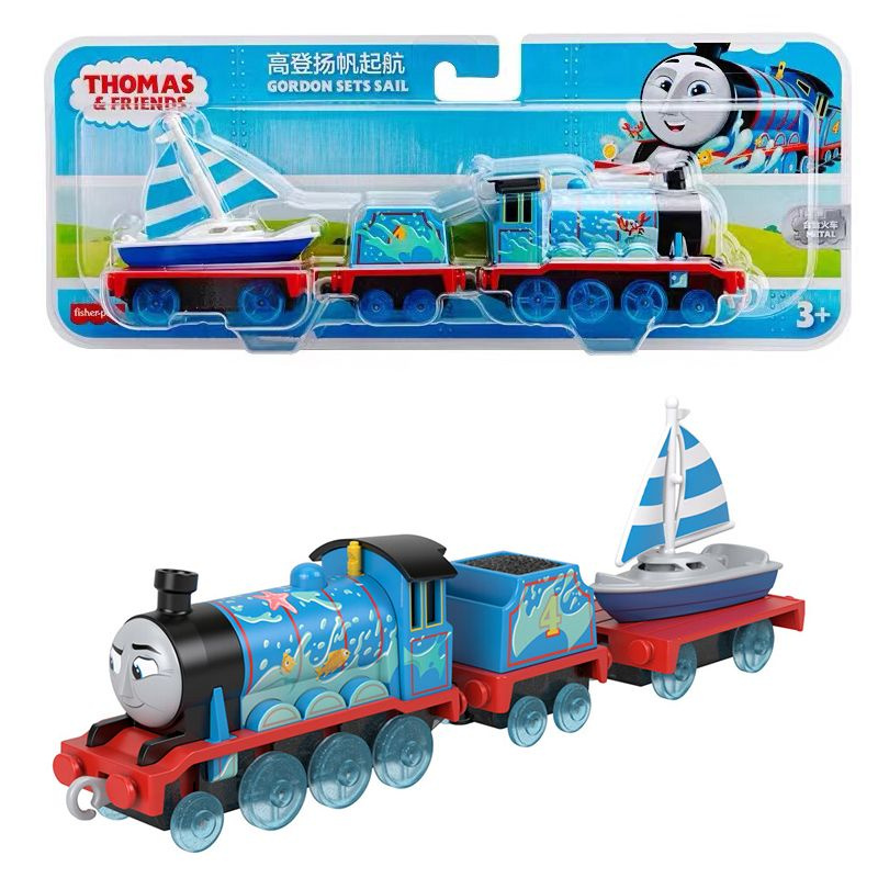 Игрушечный поезд Mattel Thomas And friends Gordon, паровозик с лодочным грузом, Гордон отправляется в #1