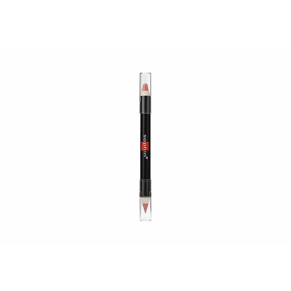 Помада-карандаш для губ 2 в 1 Sophin Lipstik&Lip liner вес 3.2гр 1006 розовый, Франция - 1шт  #1