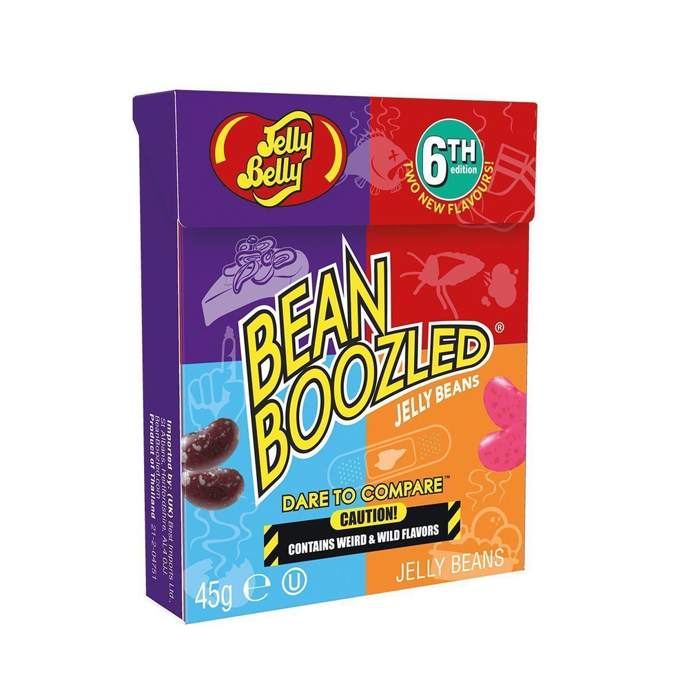 Драже жевательное Jelly Belly Странные вкусы, ассорти Bean Boozled, 45 г -  купить с доставкой по выгодным ценам в интернет-магазине OZON (167676316)