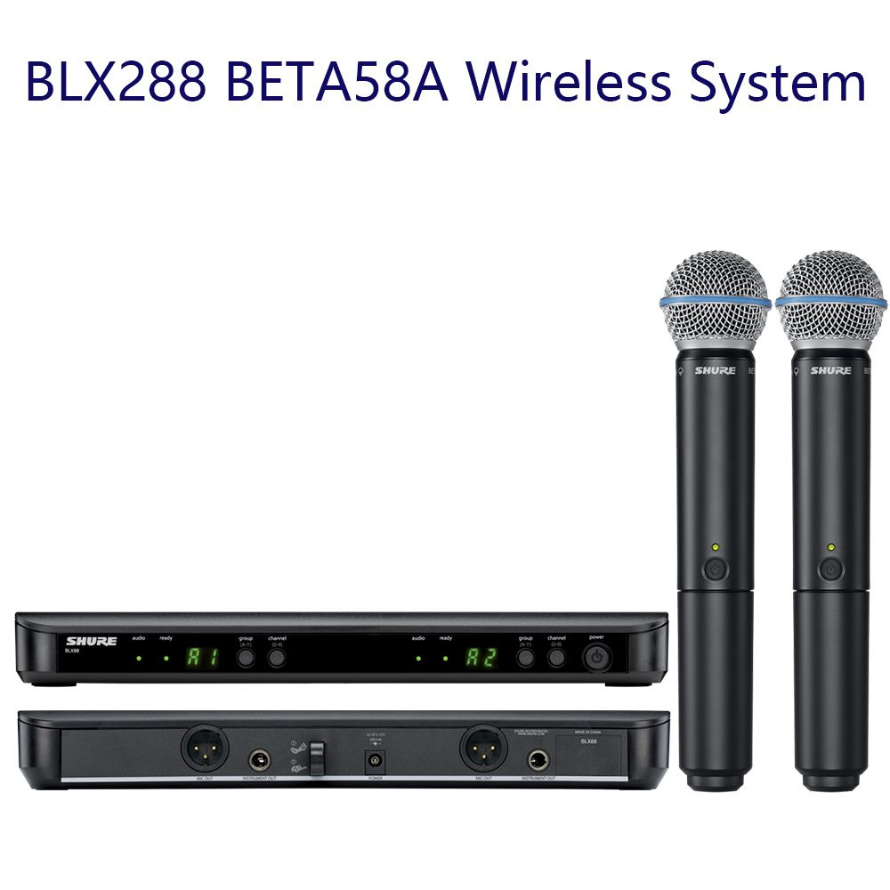 Shure Микрофон концертный BLX288/BETA58A, черный #1