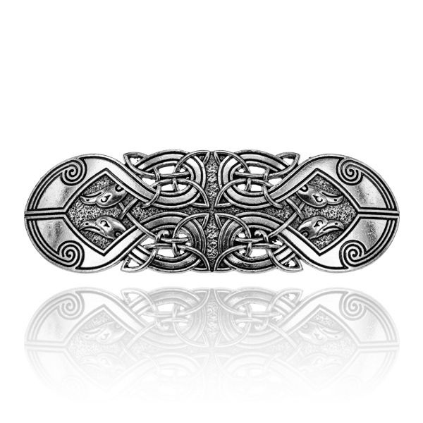 Зажим для волос Вороны Одина, цвет серебярный - купить с доставкой по ...