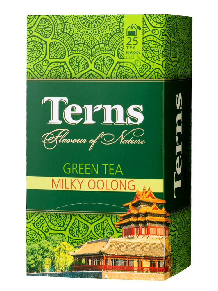 Terns "Milky Oolong" чай зеленый пакетированный со вкусом топленого ...