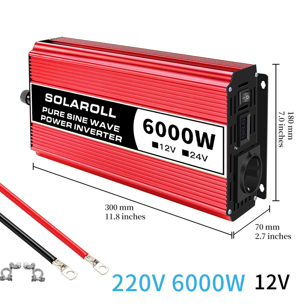Чистый синусоидальный инвертор 12v-220v 50Hz Евророзетка ...